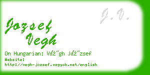 jozsef vegh business card